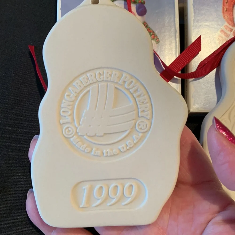 Longaberger 1999 Snow Friends Cookie Molds with Boxes